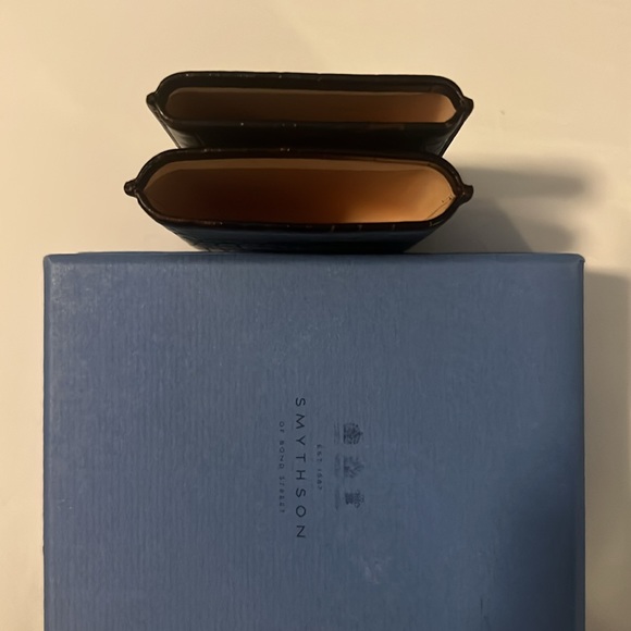 Smython classic 2 piece card case in Brown Mara Calf Skin New in Box - Picture 4 of 4